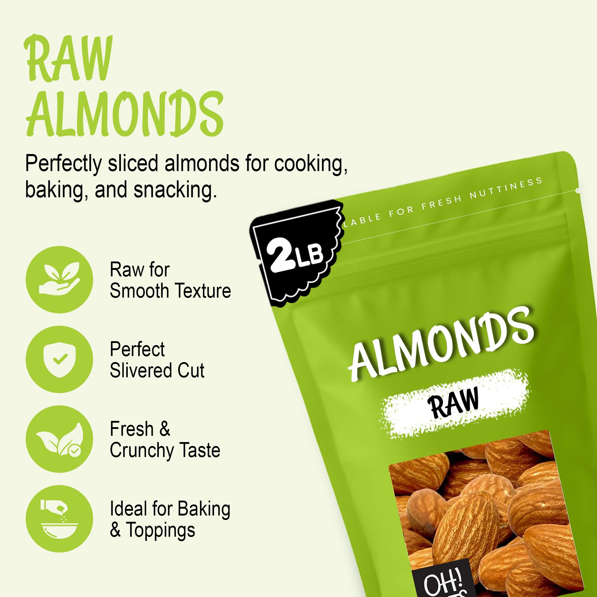 Raw Almonds (100g) - Image 3